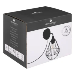 Applique En Métal Noir Flave Atmosphera -ATMOSPHERA Soldes applique en metal noir flave atmosphera 2