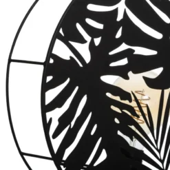 Applique Métal Noir Feuilles Olas Atmosphera -ATMOSPHERA Soldes applique metal noir feuilles olas atmosphera 3