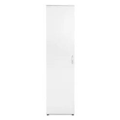 Armoire 1 Porte 6 Niveaux Blanc -ATMOSPHERA Soldes armoire 1 porte 6 niveaux andy blanc 3