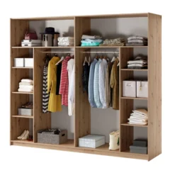 Armoire 2 Portes Grand Modèle Avec Miroir Nantes -ATMOSPHERA Soldes armoire 2 portes grand modele avec miroir nantes 2