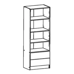 Demeyere Armoire Lingère 2 Portes 2 Tiroirs Laud -ATMOSPHERA Soldes armoire lingere 2 portes 2 tiroirs laud 2