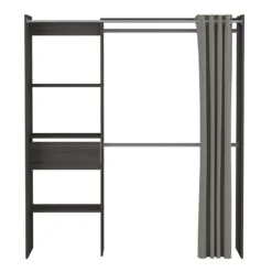 Demeyere Armoire/Placard Extensible SEATTLE Avec Rideau Chêne Vulcano -ATMOSPHERA Soldes armoire placard extensible seattle avec rideau chene vulcano 6