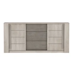 Demeyere Bahut 3 Tiroirs + 2 Portes CANNES Chêne Champagne/béton Clair 8 Demeyere Bahut 3 Tiroirs + 2 Portes CANNES Chêne Champagne/béton Clair -ATMOSPHERA Soldes bahut 3 tiroirs 2 portes cannes chene champagne beton clair 2