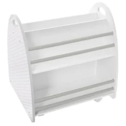 Bibliothèque Enfant Roulettes Gris Atmosphera