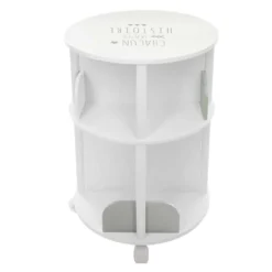 Bibliothèque Ronde Petite Histoire Enfant Roulettes Gris Atmosphera -ATMOSPHERA Soldes bibliotheque ronde petite histoire enfant roulettes gris atmosphera 4