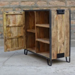 Buffet 1 Porte 3 Niches Manguier -ATMOSPHERA Soldes buffet 1 porte 4 niches manguier 4