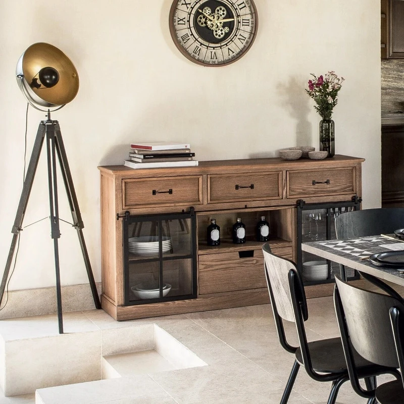 Buffet 2 Portes Coulissantes 4 Tiroirs Danik Atmosphera 2 Buffet 2 Portes Coulissantes 4 Tiroirs Danik Atmosphera – Image 2