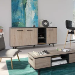 Demeyere Buffet Bas Bruce 3 Portes 3 Niches -ATMOSPHERA Soldes buffet bas bruce 3 portes 3 niches 6