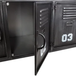 Buffet Bas Sevin Métal 4 Portes Atmosphera -ATMOSPHERA Soldes buffet bas sevin metal 4 portes atmosphera 4