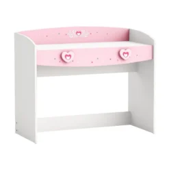 Demeyere Bureau 1 Tiroir Anastasia Rose Et Blanc