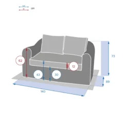 Canapé 2 Places Moorea Hespéride Terre Ombre 5 Canapé 2 Places Moorea Hespéride Terre Ombre -ATMOSPHERA Soldes canape 2 places moorea hesperide terre ombre 2