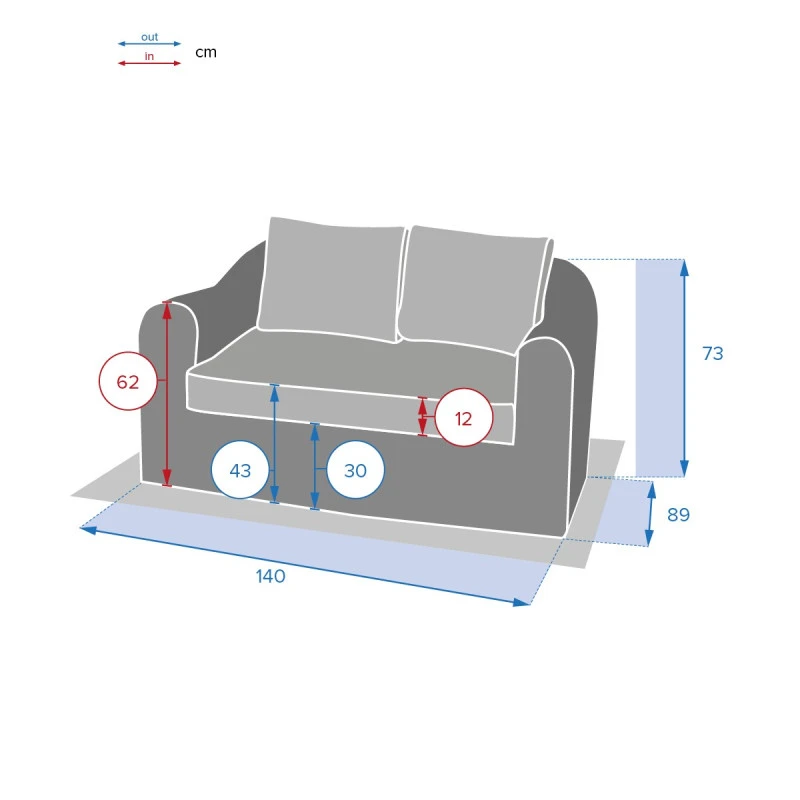 Canapé 2 Places Moorea Savana Hespéride 3 Canapé 2 Places Moorea Savana Hespéride – Image 3