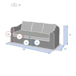 Canapé 3 Places Moorea Savana Hespéride -ATMOSPHERA Soldes canape 3 places moorea savana hesperide 2