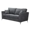 Canapé Bonita Fixe Gris 2 Places