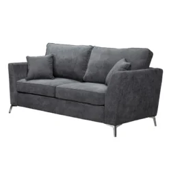 Canapé Bonita Fixe Gris 2 Places