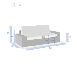 Canapé De Salon De Jardin Savinia Coloris Tahini Hespéride -ATMOSPHERA Soldes canape de salon de jardin savinia coloris tahini hesperide 3