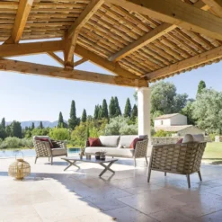 Canapé De Salon Extérieur 3 Places Embruns Hespéride -ATMOSPHERA Soldes canape de salon exterieur 3 places embruns hesperide 2