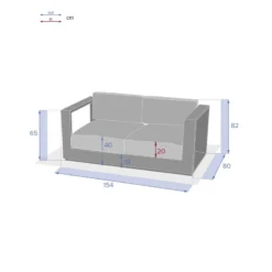 Canapé Extérieur 2 Places Allure Hespéride -ATMOSPHERA Soldes canape exterieur 2 places allure hesperide 2