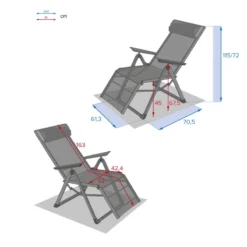 Chaise Longue Decima Hespéride Bleu Canard/graphite 11 Chaise Longue Decima Hespéride Bleu Canard/graphite -ATMOSPHERA Soldes chaise longue decima hesperide bleu canard 1 5