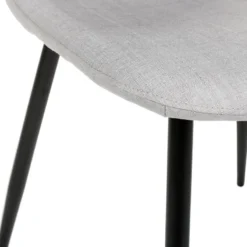 Chaise Tissu Et Métal Tyka Gris Atmosphera -ATMOSPHERA Soldes chaise tissu et metal tyka gris atmosphera 2