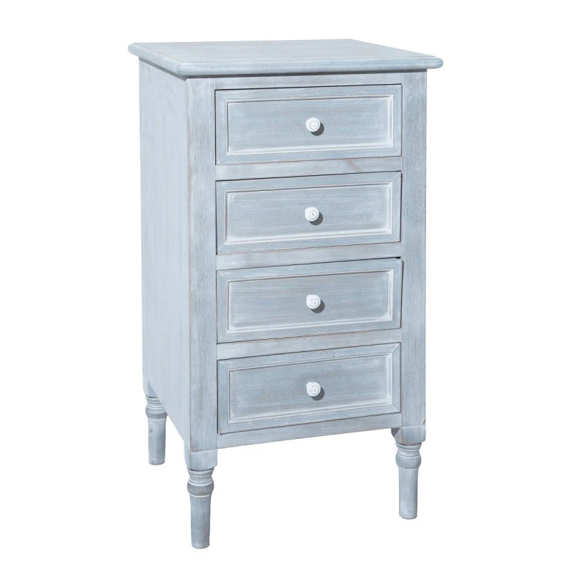 ATMOSPHERA Chiffonnier 4 Tiroirs TASHA Gris 1 ATMOSPHERA Chiffonnier 4 Tiroirs TASHA Gris