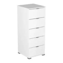 Demeyere Chiffonnier 5 Tiroirs Blanc Perfect