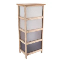 Chiffonnier Grand Modèle 4 Tiroirs Dégradé Taupe -ATMOSPHERA Soldes chiffonnier grand modele 4 tiroirs degrade taupe 2