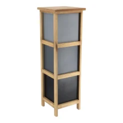 Chiffonnier Petit Modèle 3 Tiroirs Dégradé Gris -ATMOSPHERA Soldes chiffonnier petit modele 3 tiroirs degrade de gris 2