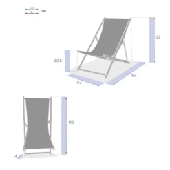 Chilienne En Bois Moko Ardoise Hespéride -ATMOSPHERA Soldes chilienne en bois moko ardoise hesperide 1 4