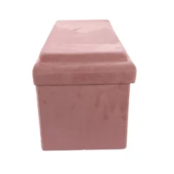 Coffre Banc Pliable Rose Compatible Briques -ATMOSPHERA Soldes coffre banc pliable rose compatible briques 6