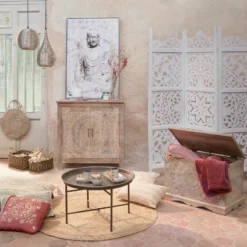 Coffre Chambre Shirel En Bois Blanchi Atmosphera -ATMOSPHERA Soldes coffre chambre shirel en bois blanchi atmosphera 3