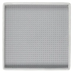 Coffre Pouf Pliable Gris Compatible Briques -ATMOSPHERA Soldes coffre pouf pliable gris compatible briques 3