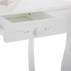 Coiffeuse Avec Tabouret Enfant Blanc Atmosphera -ATMOSPHERA Soldes coiffeuse avec tabouret pour enfant blanche 6