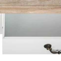 Coiffeuse Blanche 3 Tiroirs Chrysa Atmosphera -ATMOSPHERA Soldes coiffeuse blanche 3 tiroirs chrysa atmosphera 4