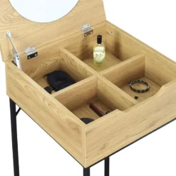 Coiffeuse Bois Et Métal Abbott -ATMOSPHERA Soldes coiffeuse bois et metal abbott 7