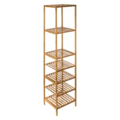 Colonne 7 Niveaux Salle Bain Varia Naturel Bambou -ATMOSPHERA Soldes colonne 7 niveaux salle bain varia naturel bambou 2