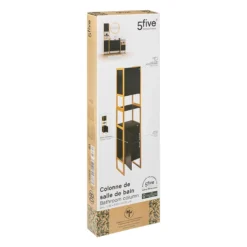 Colonne De Salle De Bain Noir Natureo 5Five -ATMOSPHERA Soldes colonne de salle de bain noir natureo 5five 3