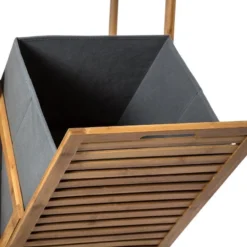 Colonne Salle Bain Varia Naturel Panier Linge Bambou -ATMOSPHERA Soldes colonne salle bain varia naturel panier linge bambou 2