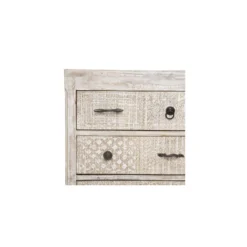Commode 12 Tiroirs Ajay Manguier Sculpté Atmosphera -ATMOSPHERA Soldes commode 12 tiroirs ajay manguier sculpte atmosphera 4