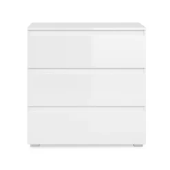 Commode 3 Tiroirs Capetown Blanc -ATMOSPHERA Soldes commode 3 tiroirs capetown blanc 4