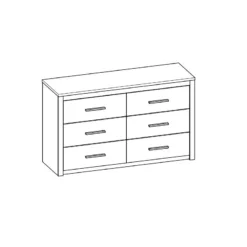 Demeyere Commode Kansas 6 Tiroirs 6 Demeyere Commode Kansas 6 Tiroirs -ATMOSPHERA Soldes commode colorado 6 tiroirs 2