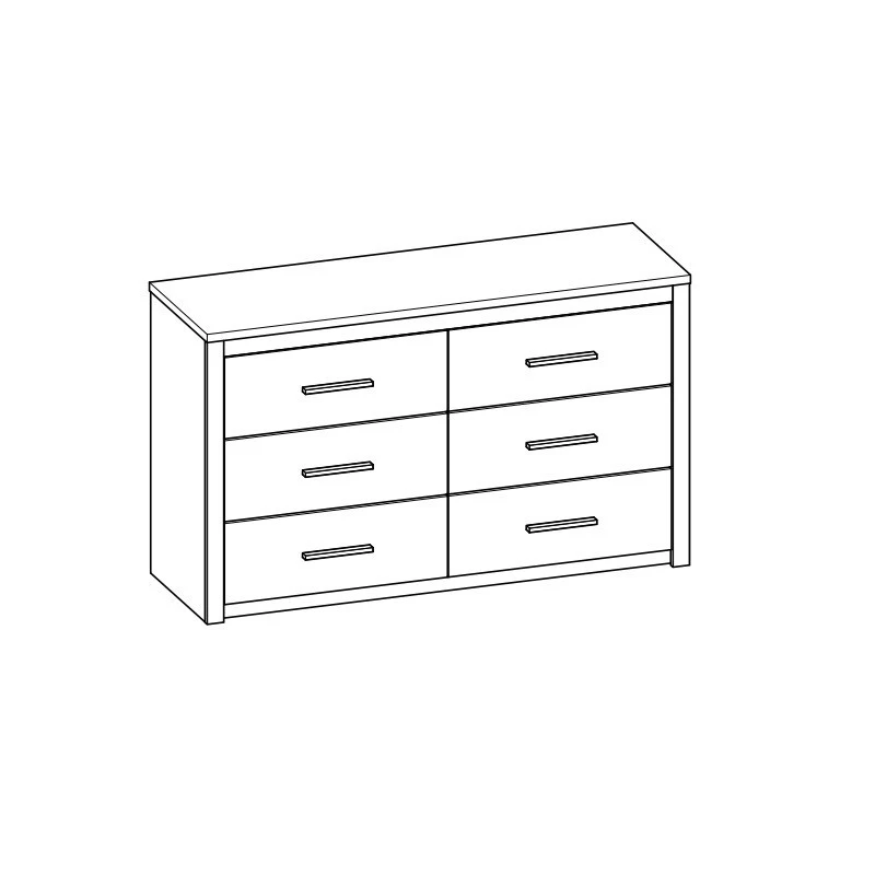 Demeyere Commode Kansas 6 Tiroirs 3 Demeyere Commode Kansas 6 Tiroirs – Image 3