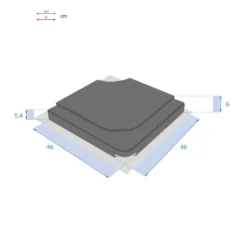 Dalle Pour Parasol 25 Kg Béton Stacio Ardoise Hespéride -ATMOSPHERA Soldes dalle pour parasol 25 kg beton stacio ardoise hesperide 1 2