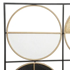 Déco Murale 76x102 Métal Zak Noir Et Doré Atmosphera -ATMOSPHERA Soldes deco murale 76x102 metal zak noir et dore atmosphera 2