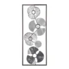 Déco Murale Métal Fleur Argent 25x61 Atmosphera