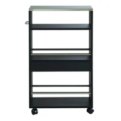 Demeyere Desserte De Cuisine Coffee Noir -ATMOSPHERA Soldes desserte cuisine cafe noir 2