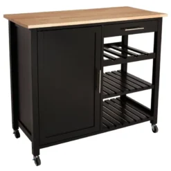 Desserte De Cuisine Noire Modèle CLAUDE GM Atmosphera