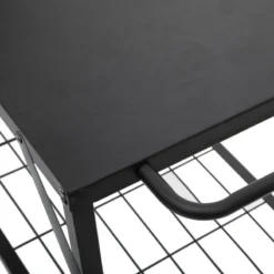 Desserte Extérieure Pour Plancha Noir Neka -ATMOSPHERA Soldes desserte exterieure pour plancha noir neka 4