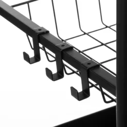 Desserte Paniers Métal Et Planche Amovible 5Five -ATMOSPHERA Soldes desserte paniers metal et planche amovible 5five 2