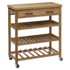 Desserte 2 Tiroirs GM En Bambou Linha 5Five